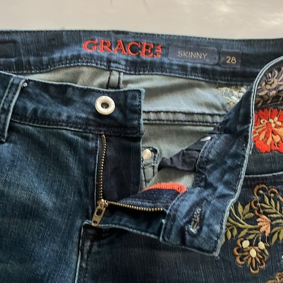 Grace Jeans Skinny Mid Rise Size 28 - Picture 16 of 16